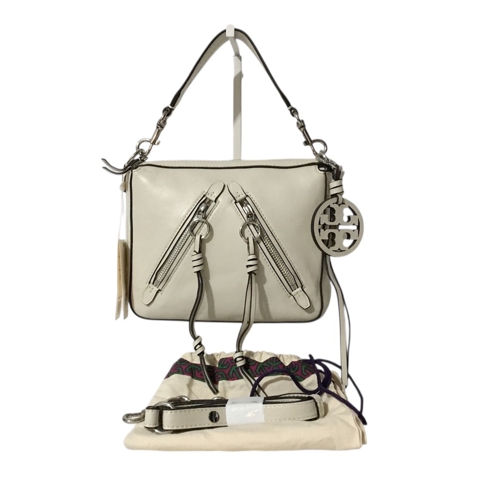 Authentic NWT Tory Burch Two Way Cream Small Bag